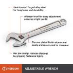 Crescent 12 in. Chrome Adjustable Wrench (AC212VS)