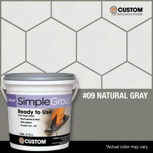 Custom Building Products SimpleGrout #09 Natural Gray 1 qt. Pre-Mixed Grout (PMG09QT)