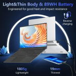 KUU 15.6" Laptop, 12th Gen N100, 16GB RAM, 1TB SSD, FHD Display, Windows 11