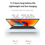 KUU 15.6" Laptop, Intel Celeron N5095, 16GB RAM, 512GB SSD, FHD, Backlit Keyboard, Silver