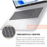 HP 17.3" Touch Laptop, Pentium N5030, 16GB RAM, 1TB SSD, Silver