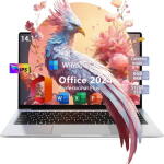 ESOOR 14.1" FHD IPS, Celeron N4000, 6GB RAM, 512GB SSD, Win 11 Pro, Office 2024