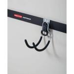 Rubbermaid Fasttrack Garage Utility Hook, 50 lbs. Capacity, Wall Mounted Storage and Organization System for Home/Garage (1784461)