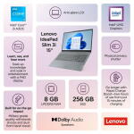 Lenovo IdeaPad Slim 3i 15.6", i3-N305, 8GB RAM, 256GB SSD, Arctic Grey