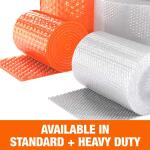 Pratt Retail Specialties 12 in. x 40 ft. Clear Bubble Cushion (12X40HEMIBUB)