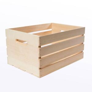 Crates & Pallet 18 in. x 12.5 in. x 9.63 in. Large Wood Crate (67504)