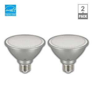 EcoSmart 75-Watt Equivalent PAR30S Dimmable Adjustable Beam Angle LED Light Bulb Bright White 2-Pack (A20PR30S75ES32)