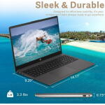 HP Essential 255 G10 15.6" Laptop, AMD Ryzen 5 7530U, 16GB RAM, 512GB SSD, Windows 11 Pro, Silver