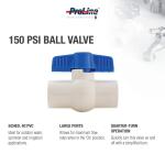Everbilt 3/4 in. x 3/4 in. Sch. 40 PVC FPT x FPT Threaded Ball Valve (107-134HC)