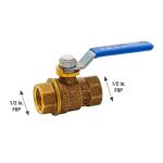 Everbilt 1/2 in. Brass FPT Full Port Threaded Ball Valve (107-403EB)