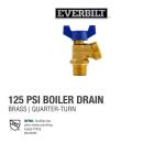 Everbilt 1/2 in. x 3/4 in. MPT x MHT Brass Quarter-Turn Male Boiler Drain Valve (102-053EB)