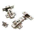 Everbilt 5 Pair Framelesss 35 mm 110-Degree Full Overlay Soft Close Nickel Cabinet Hinge (10 Pieces) (H32636C-NP-U10)