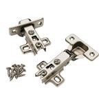 Everbilt 5 Pair Framelesss 35 mm 110-Degree Full Overlay Nickel Cabinet Hinge (10 Pieces) (HC11SFE-NP-U10)