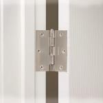 Everbilt 3 in. Square Radius Satin Nickel Squeak-Free Door Hinge (28616)