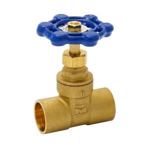 Everbilt 3/4 in. Brass C x C Compact-Pattern Gate Valve (100-454EB)