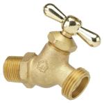 Everbilt 1/2 in. MIP and 1/2 in. SWT x 3/4 in. MHT Brass No-Kink Hose Bibb Valve (VHNSTDF4EB)