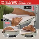 Everbilt 4 ft. x 16 in. Decorative Shelf Cover - White (90340)