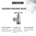 Everbilt 1/2 in. Chrome-Plated Brass FPT Top Operated Washing Machine Valve (102-202EB)