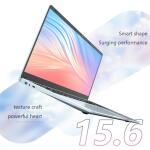 KUU 15.6" Laptop, Intel Celeron N5095, 16GB RAM, 512GB SSD, FHD, Backlit Keyboard, Silver