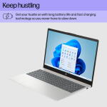 HP 15.6" FHD Laptop, Ryzen 5 7520U, 8GB RAM, 256GB SSD, Pale Rose Gold (15-fc0039wm)