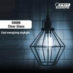 Feit Electric 40-Watt Equivalent T14 Dimmable Spiral Filament Clear Glass E26 Vintage Edison LED Light Bulb, Daylight (T1440/S/CL/950CAHDRP)