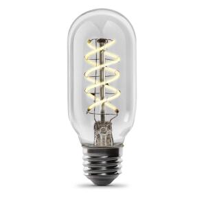 Feit Electric 40-Watt Equivalent T14 Dimmable Spiral Filament Clear Glass E26 Vintage Edison LED Light Bulb, Warm White (T1440/S/CL/LED/HDRP)