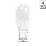 Feit Electric 18-Watt Bright White (3000K) T5 Wedge Base Dimmable 12-Volt Landscape Garden Incandescent Light Bulb 4-Pack (BPLV518/4/HDRP)