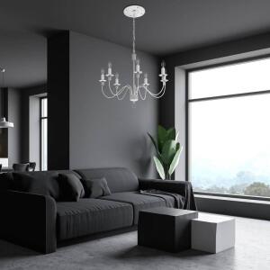 Feit Electric 100-Watt Equivalent B10 E12 Candelabra Dimmable White Filament Clear Chandelier LED Light Bulb Soft White 2700K 3-Pack (CTC100927CAWFILHDRP3)