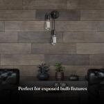 Feit Electric 60-Watt Equivalent ST19 Dimmable White Filament Clear Glass E26 Vintage Edison LED light Bulb, Daylight 5000K 4-Pack (ST1960950CAWFILHDRP4)