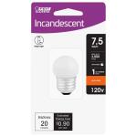 Feit Electric 7.5-Watt Equivalent S11 2700K White Incandescent E26 Night Light Bulb (BP71/2S/CW/HDRP)