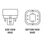 Feit Electric 13-Watt Equivalent PL CFLNI Quad Tube 4-Pin G24Q-1 Base Compact Fluorescent CFL Light Bulb, Cool White 4100K 1-Pack (BPPLD13E/41/HDRP)