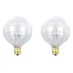 Feit Electric 20-Watt Soft White (2700K) G12 1/2 Candelabra E12 Base Dimmable Incandescent Light Bulb 2-Pack (BP20G121/2/HDRP)