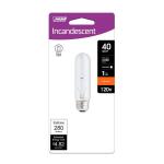 Feit Electric 40-Watt T10 Medium E26 Base Dimmable Incandescent Light Bulb, Soft White 2700K 1-Pack (BP40T10/HDRP)