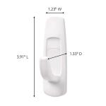 Command Large Utility Hooks, White, Damage Free Decorating, 6 Hooks and 12 Command Strips (17003-6ES)