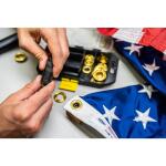 General Tools Brass Grommet Fastening Kit with Case, Includes (6) 3/8 in. and (6) 1/2 in. Grommets