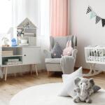 Globe Electric 6.6 in. Rechargeable Chick Multi-Color Changing Integrated LED Silicone Touch Activated Night Light Lamp, White (13943)