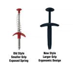 GrabEasy 24 in. Ergonomic Handle, Flexible, 4 Claw Pick-Up Tool, Jewelry Retriever, Clog Remover, Drain Snake in Chrome (PF0405)