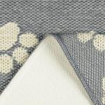 Home Dynamix Comfy Pooch Gray/Tan Paw 23.6 in. x 35.4 in. Machine Washable Kitchen Mat (4-CPMP-912)