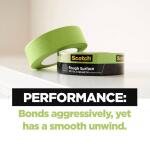 3M Scotch 1.41 In. x 60.1 Yds. Rough Surface Green Painter's Tape (1 Roll) (2060-36AP)