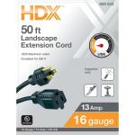 HDX 50 ft. 16/3 Light Duty Indoor/Outdoor Landscape Extension Cord, Green (HD#809-543)