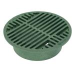 NDS 8 in. Plastic Round Drainage Grate in Green (20)