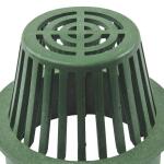 NDS 6 in. Plastic Round Atrium Drainage Grate in Green (80)