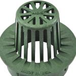 NDS 3 in. and 4 in. Combo Plastic Atrium Grate, Green (75U)