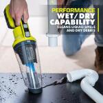 RYOBI ONE+ 18V Cordless Wet/Dry Hand Vacuum (Tool Only) (PCL702B)