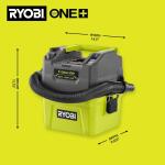 RYOBI ONE+ 18V Cordless 1 Gal. Wet/Dry Vacuum (Tool Only) (PCL733B)