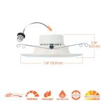 HALO 5/6 in. 10.9-Watt RL Night Light Recessed LED Retrofit Module, 1000-Lumens, Selectable CCT, D2W (RLNL56109FSD2W1EWH)