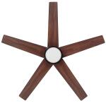 Hampton Bay Mena 44 in. LED Indoor/Outdoor Matte Black Ceiling Fan with Light Kit and Reversible Blades Included (92404)