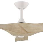 Hampton Bay Blair 52 in. Indoor/Outdoor White Ceiling Fan with Natural and Warm White Blades (34776-HBUW)