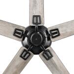 Hampton Bay Bayfield 52 in. Indoor Matte Black Dry Rated Downrod Ceiling Fan with 5 Reversible Blades (52193)