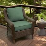 Hampton Bay CushionGuard Deep Seating Outdoor Lounge Chair Cushion in Endive (XR07A12B-9D4)